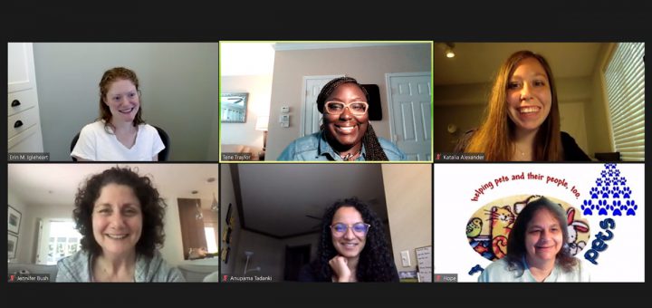 A Civic Dinners Zoom call