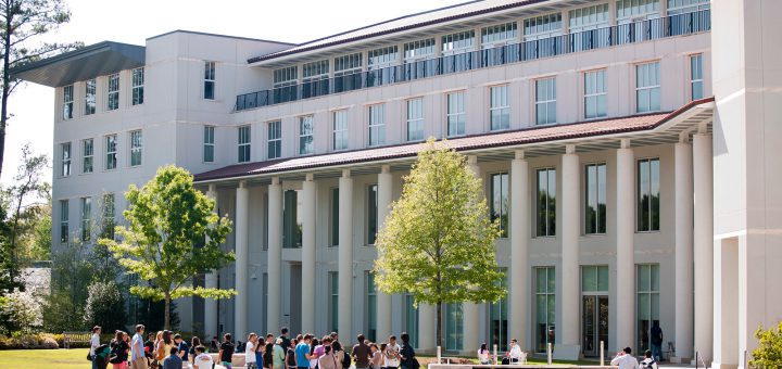 Group of students outside of Goizueta Business School
